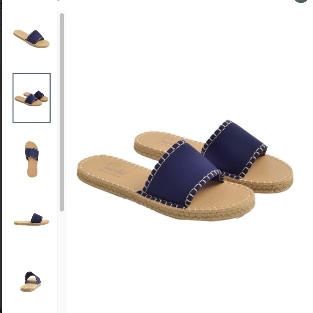 Sea Star Beachwear Navy Slides